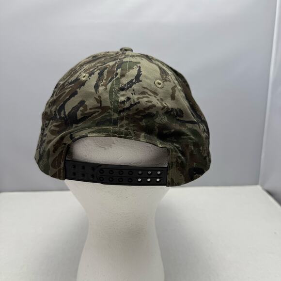 Vtg Camo Hat Triple H Hunting 2003 Colome SD Pheasant Adjustable Trucker - Picture 3 of 5